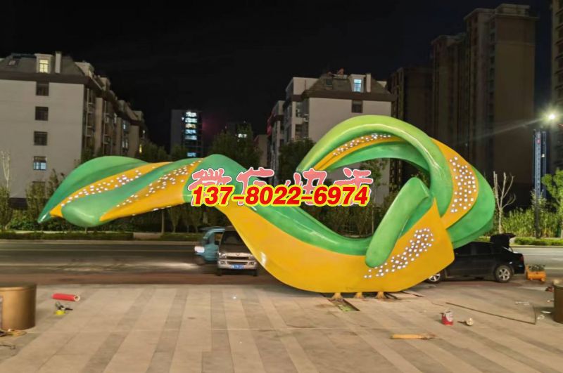 不銹鋼景觀雕塑項(xiàng)目—山東齊河縣陽光云境景觀雕塑工程